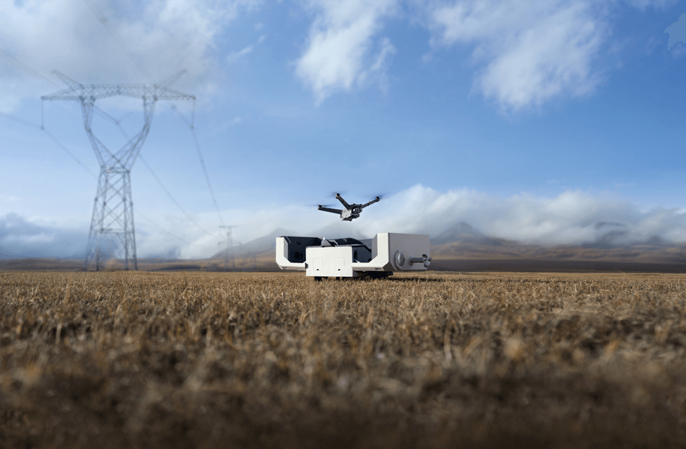 DJI DOCK DESPEGANDO DRONE