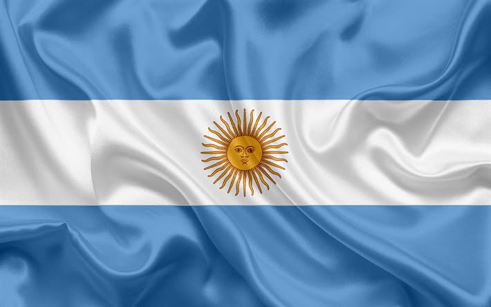 bandera argentina arrugada
